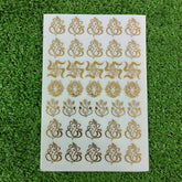 Ganpati Swastik Metalic A5 Insert Sheet